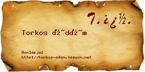 Torkos Ádám névjegykártya