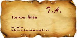 Torkos Ádám névjegykártya